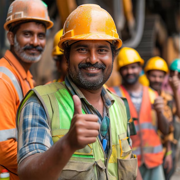 Construction teamwork